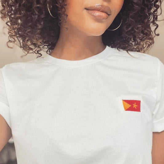 Embroidered Tigray Flag Unisex Donation T-Shirt for HPN4Tigray