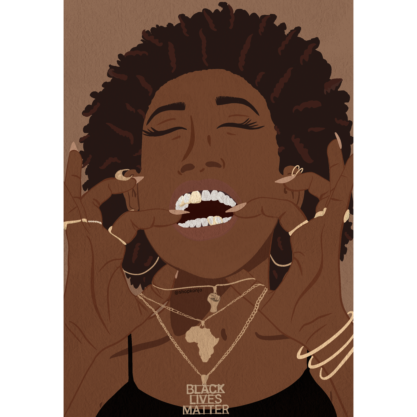 REP YA SET - Black Lives Matter Unisex Donation T-Shirt Providing Medical Kits For Tigray