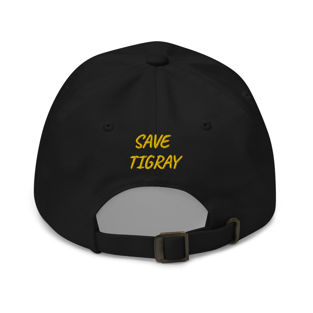 Embroidered Save Tigray Donation Hat: 100% of Proceeds Donated to HPN4Tigray