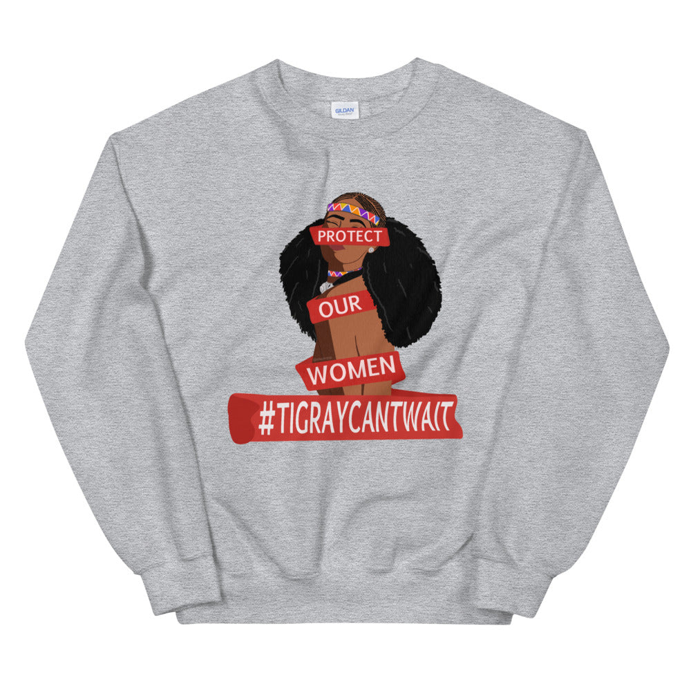 Protect Our Women Tigray Can't Wait Unisex Crewneck for Medical Kits