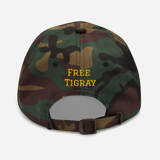 Free Tigray - Embroidered Tigray Flag Donation Hat | 100% of Proceeds Deliver Medical Kits to Tigray