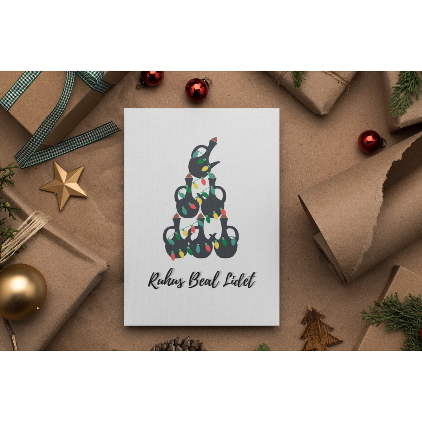 Ruhus Beal Lidet Christmas Card | Habesha Ethiopian Eritrean Card Shop our original art, greeting cards, coffee mugs, stickers, hats, shirts and crewnecks all inspired by our Eritrean and Ethiopian-American perspectives, experiences, and points of view.